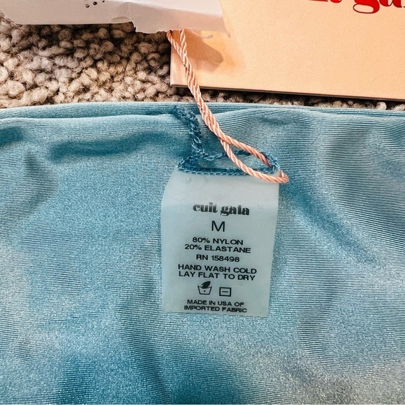 NWT! Cult Gaia Cindy Bikini Bottom in Aquamarine. Size Medium. - Picture 11 of 13